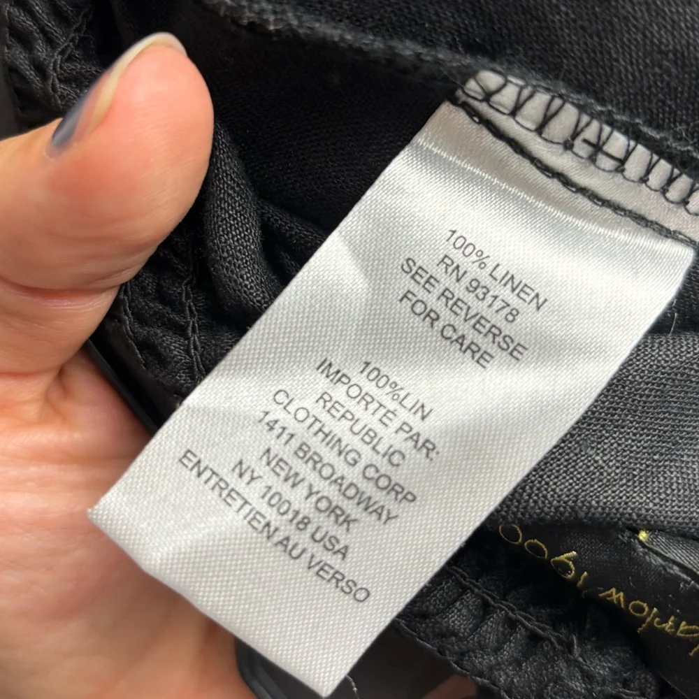 House of Harlow 1960 Black linen pants‎